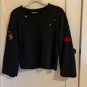 Madewell black star sweatshirt